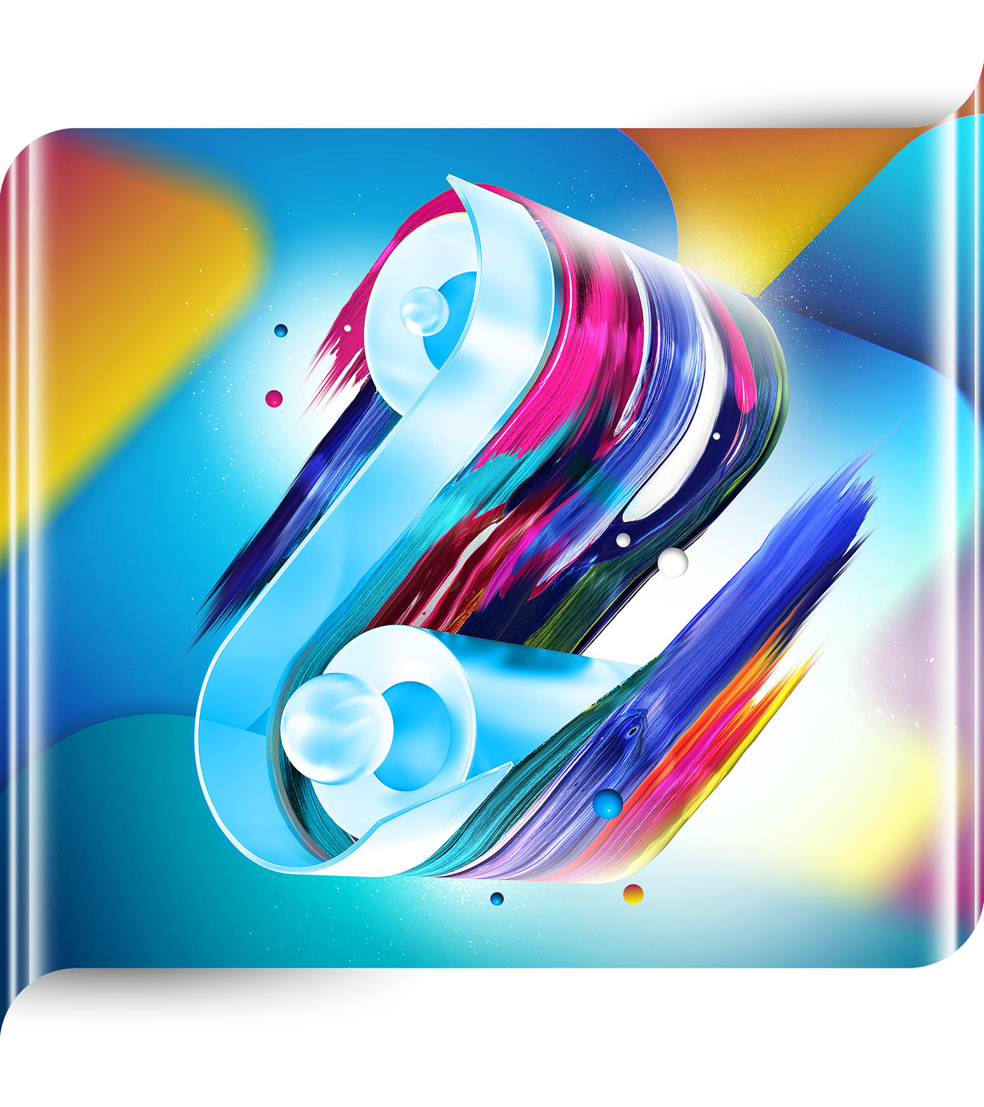huawei admojo design wallpaper abstract phone mobile 3D ILLUSTRATION 