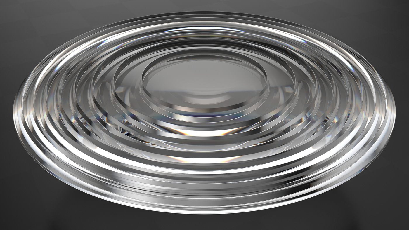 absorption beam caustics dispersion Fresnel lens light reflection refraction Volume