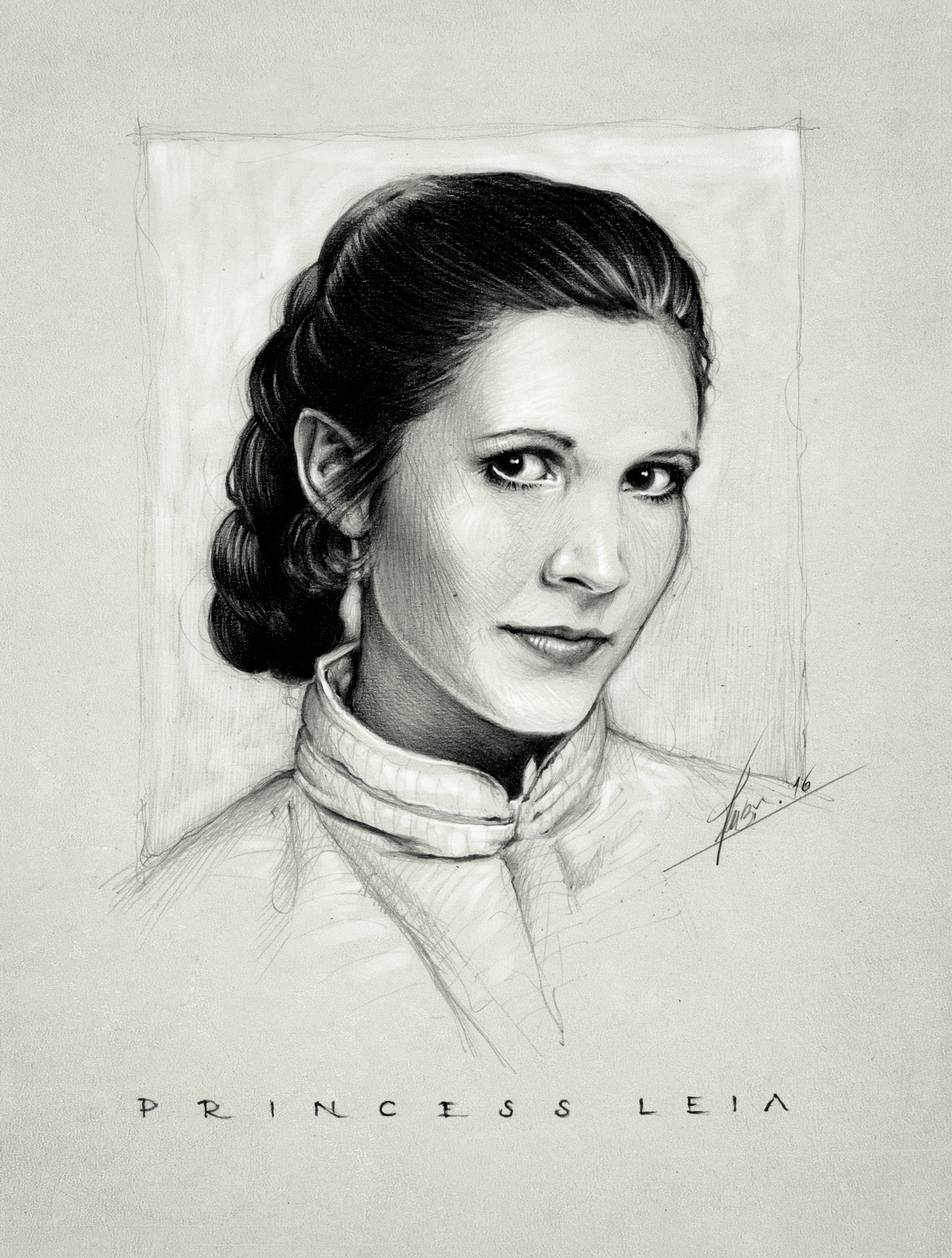 portrait star wars Leia Princess