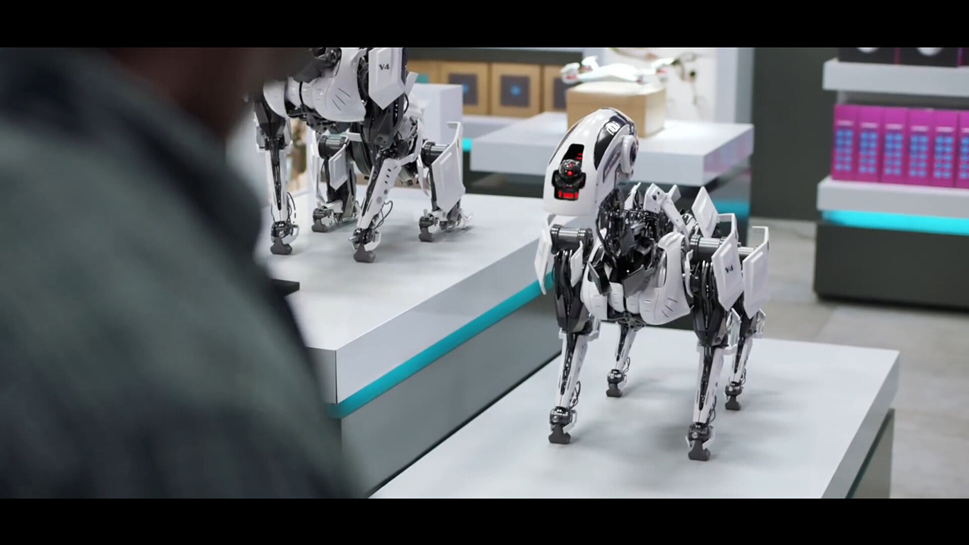 robotic robot vector cute controlled child digital