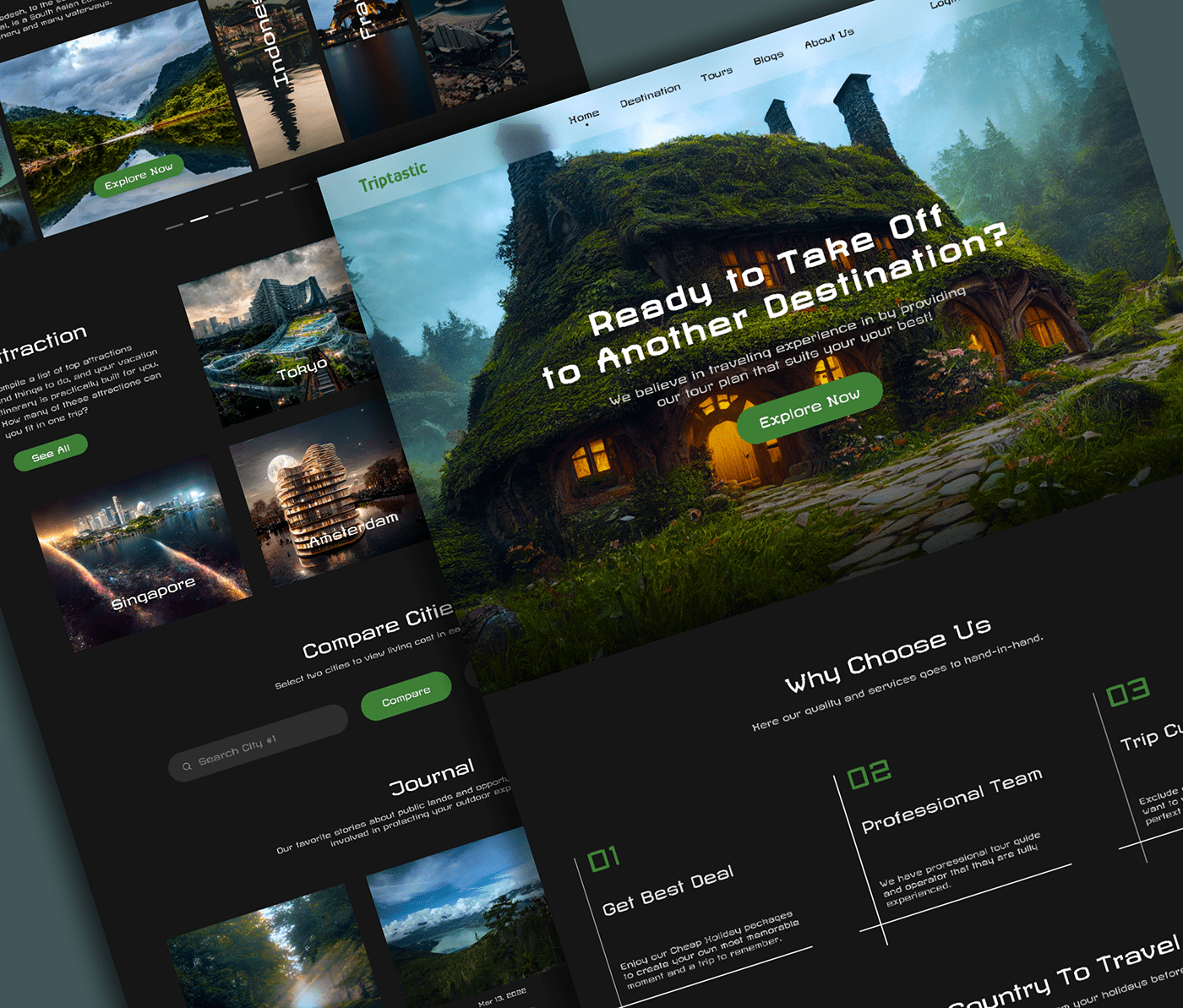 Triptastic Travel landing page design is the perfect balance of beauty and functionality. 