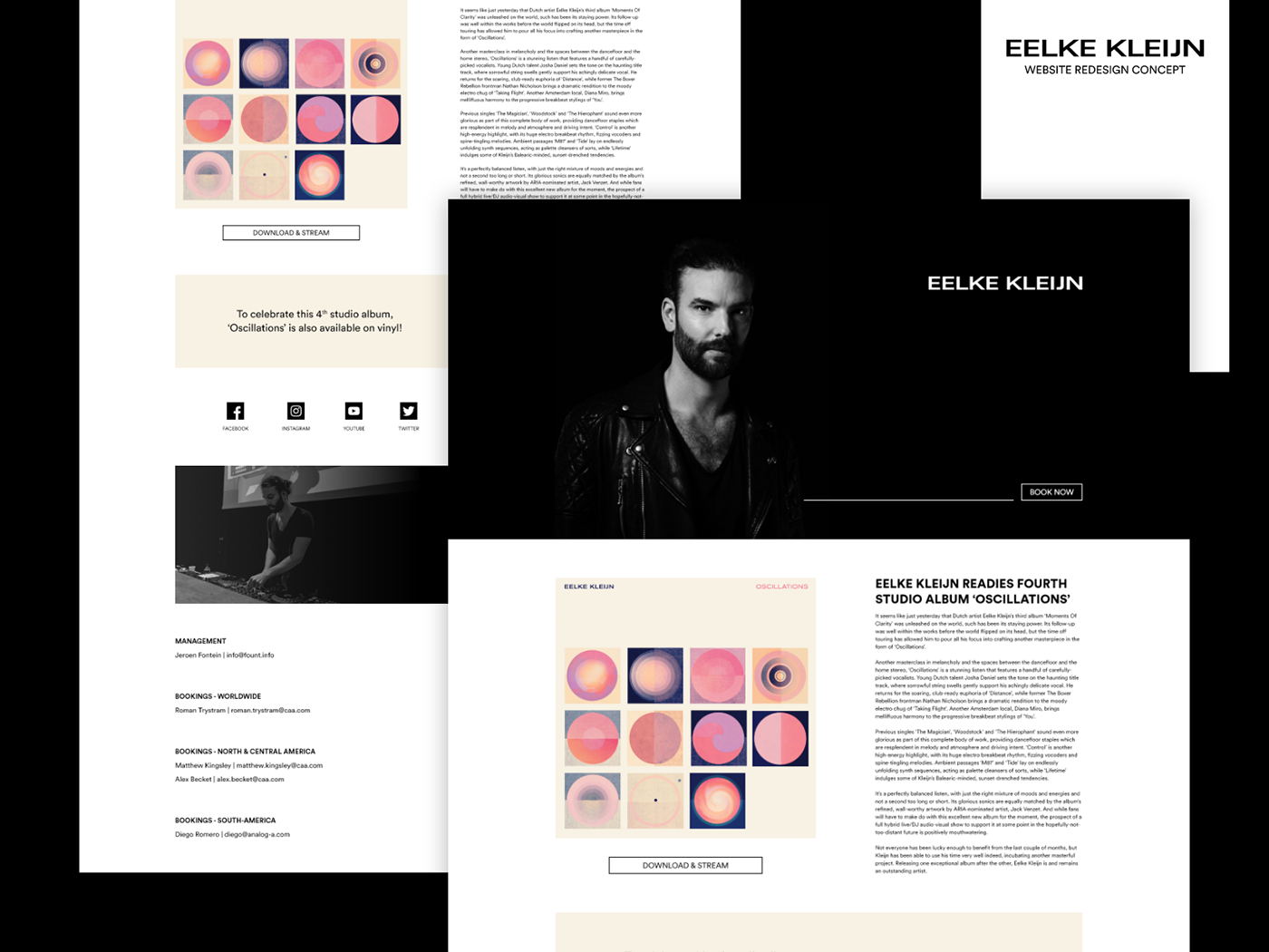 concept design minimal music simple UI/UX user interface ux Webdesign Website