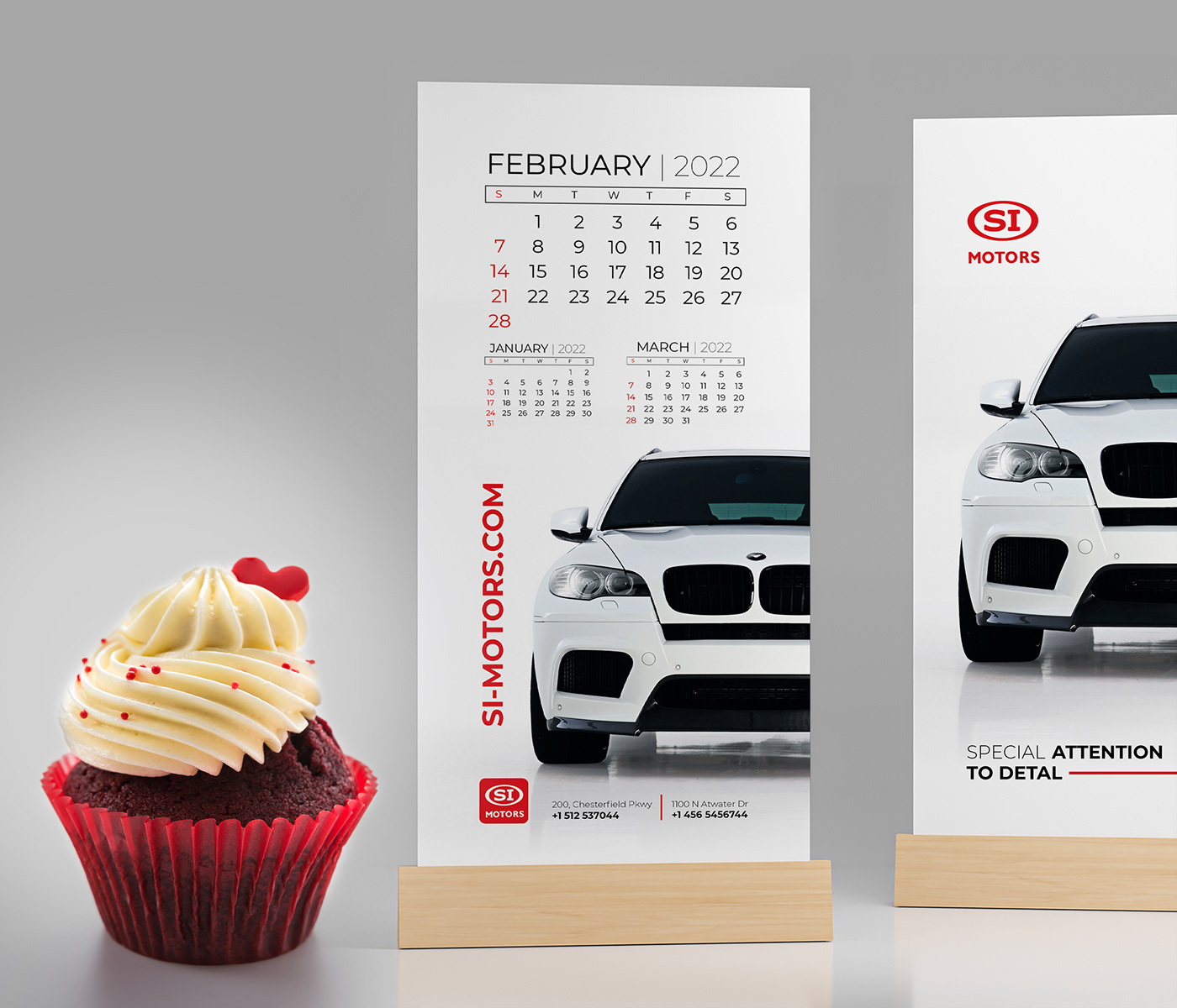 Advertising  calendar car marketing   poster