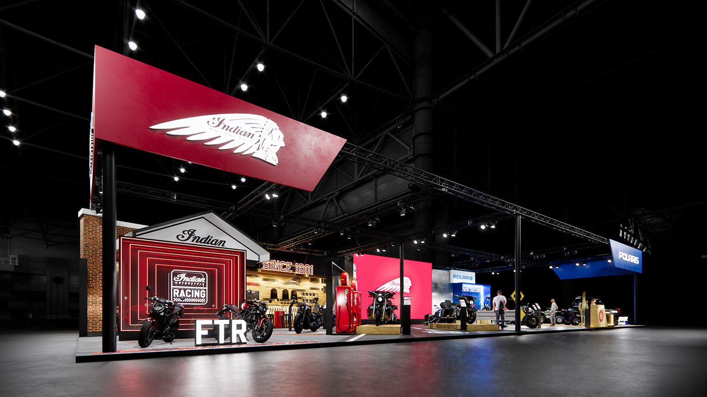 booth Indian Motorcycle