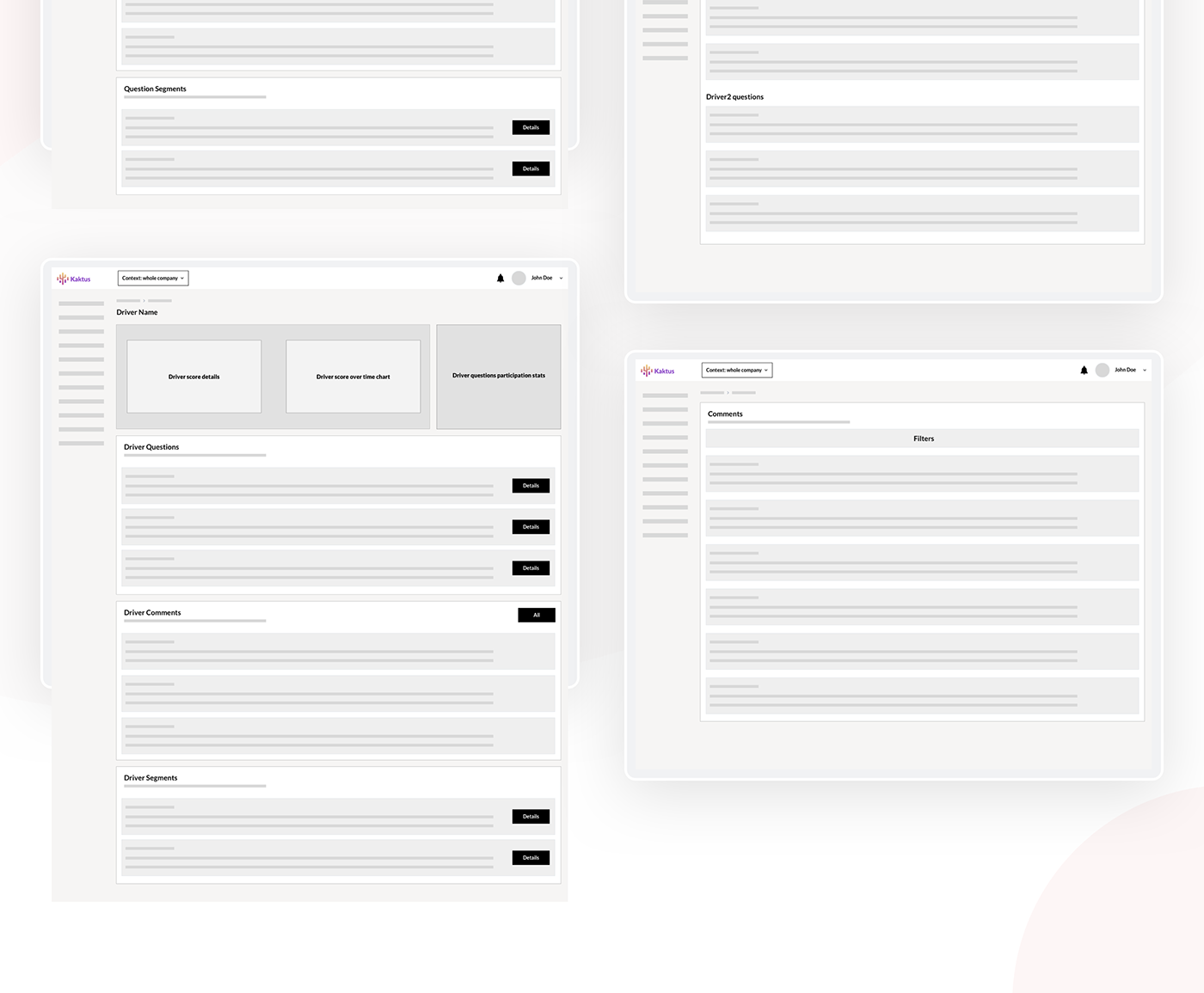 dashboard HR mental health ui design ux UX Case Study UX design visual design web application wireframes