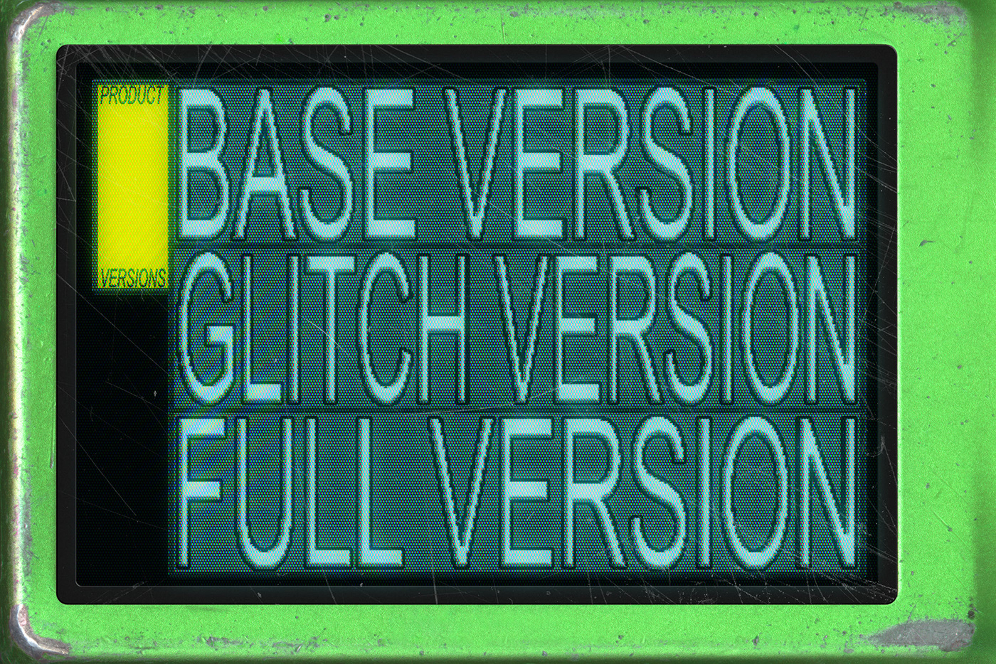 Glitch glitch art texture Mockup mockups CRT actions plugins effect textures