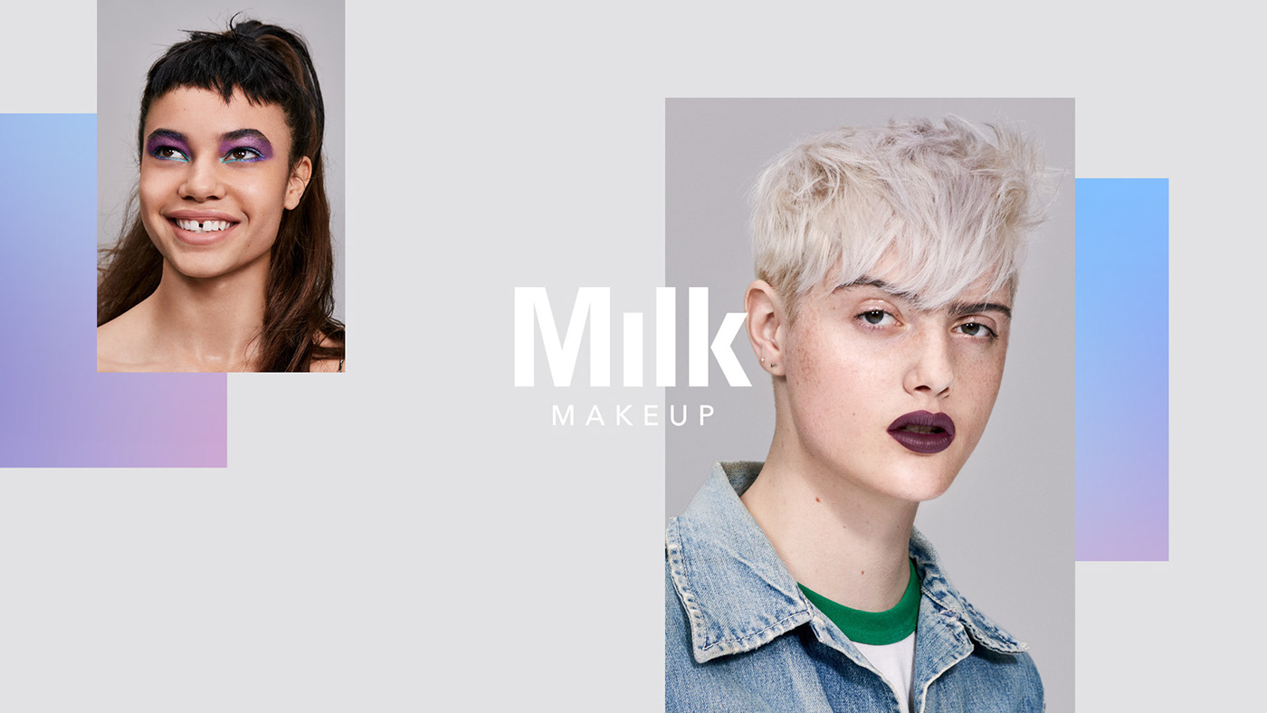 art direction  graphic design  makeup cosmetics beauty editorial campaign New York milk makeup Elena Miska