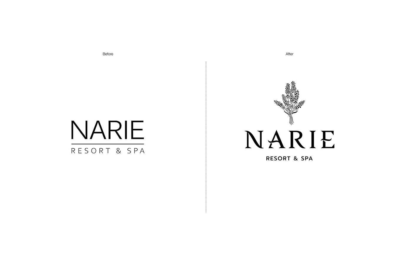 rebranding branding  Logotype hotel resort Spa lake lange logo