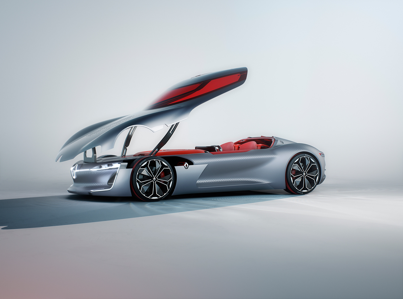 renault automotive   car studio lighting CGI retouching  rendered