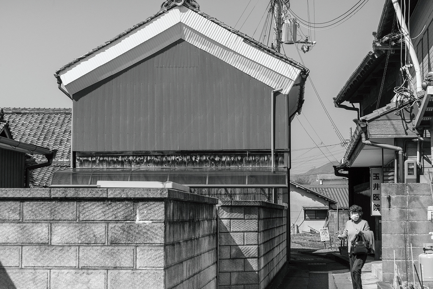 monochrome black and white countryside Wakayama Prefecture japan