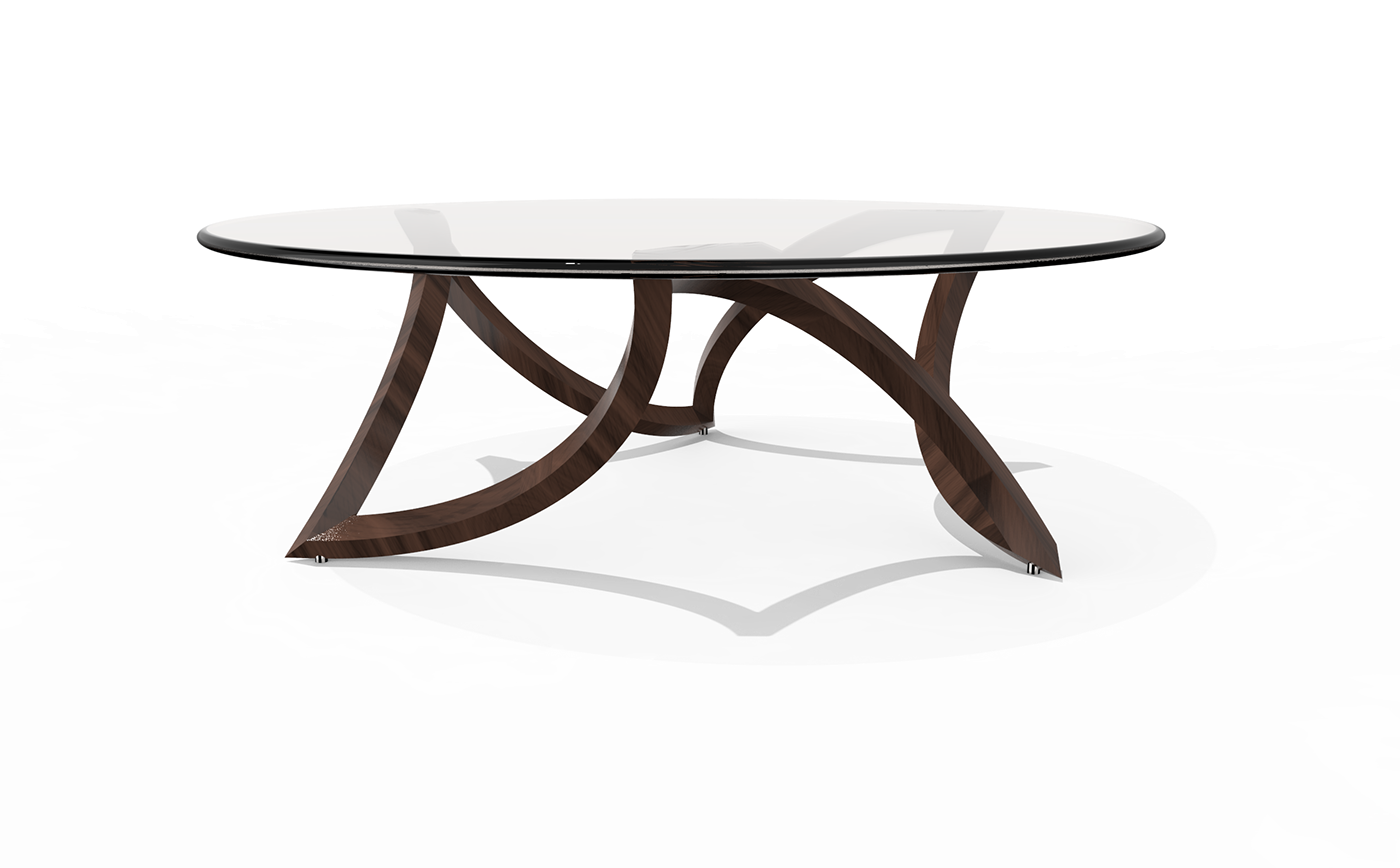coffee table furniture table modern minimalistic wood product design  furniture design  gyroid geometric