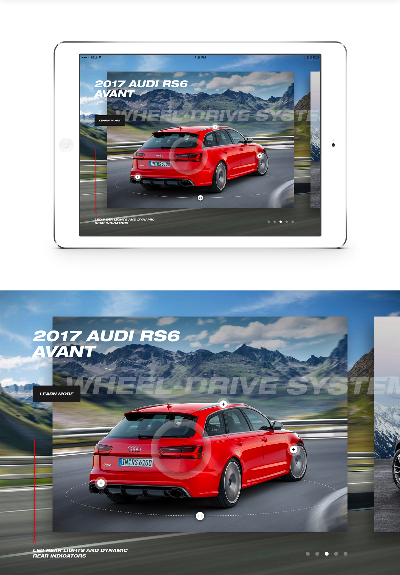 Audi Web Design  UI/UX concept Cars Responsive luxury