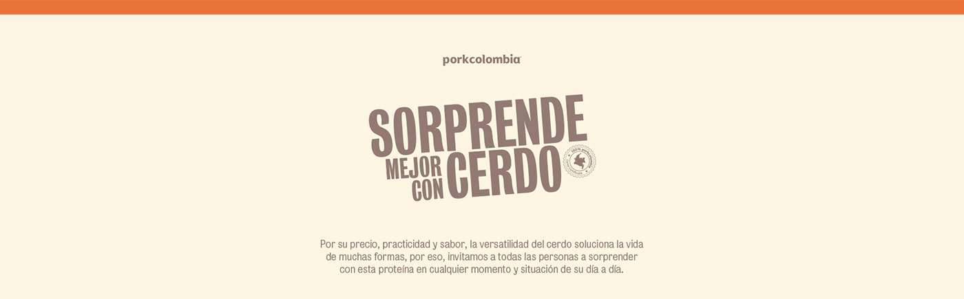 porkcolombia ArtDirection Advertising  ads campaign art direction  creative Creativity pork pig