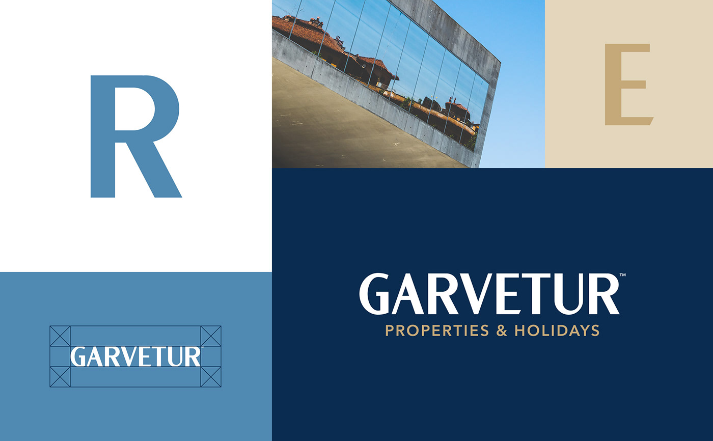 brand identity design Garvetur Logo Design Logotipo marca Portugal real estate BrunoSilva
