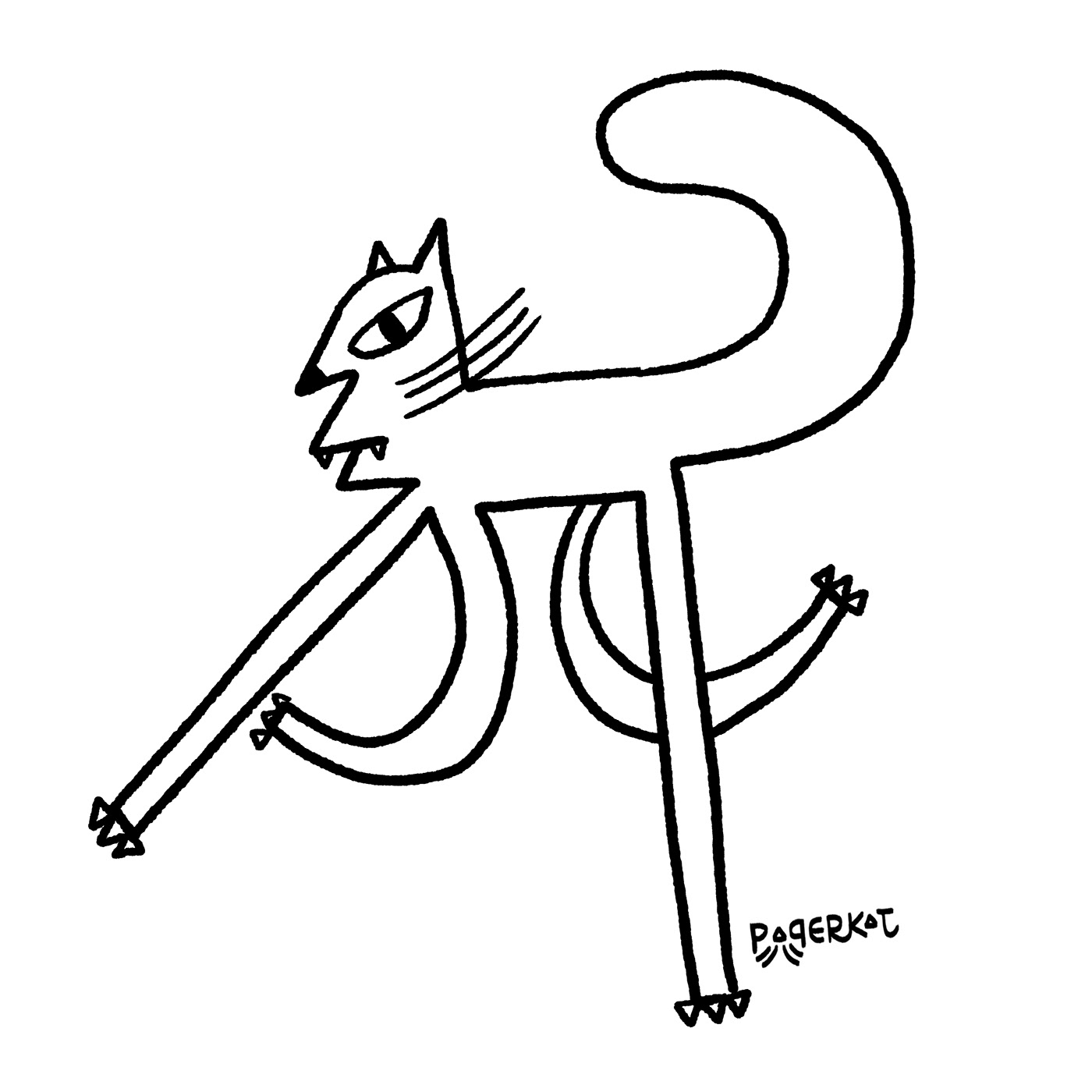 b&w cats design dibujo diseño Drawing  gatos ILLUSTRATION  ilustracion Linea