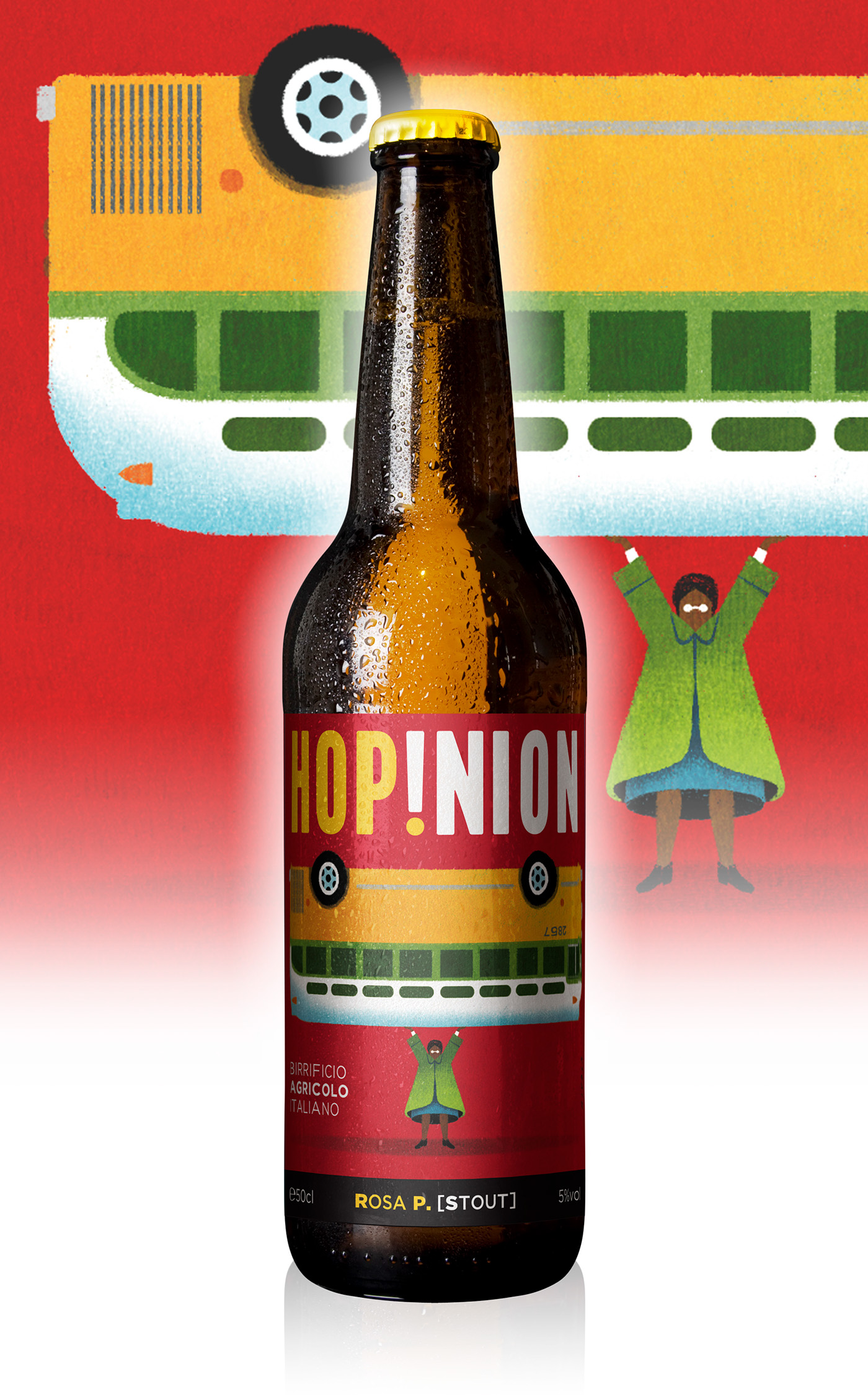 Label beer Hopinion