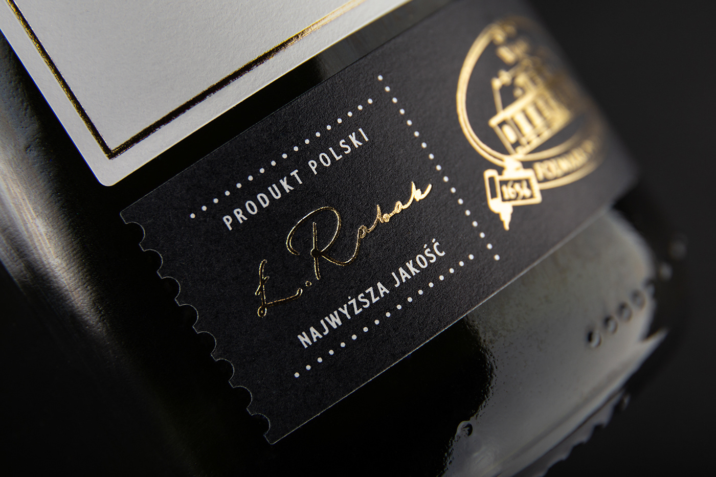beverage foxtrot studio gold Label label design Packaging packaging design poland wine wine label