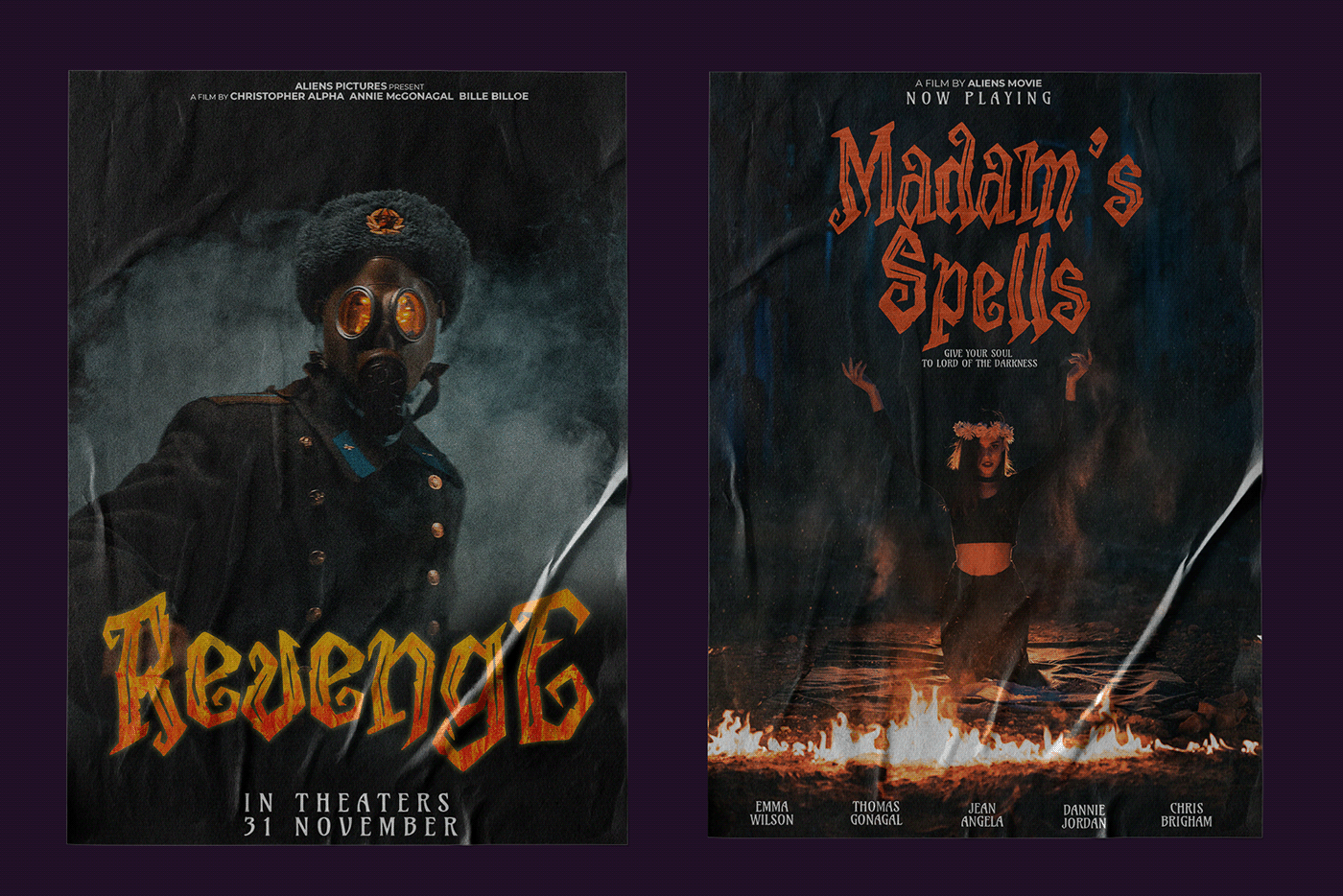 display font font Halloween Hellscourt horror ilhamtaro Poster Design Social media post typealiens Typeface
