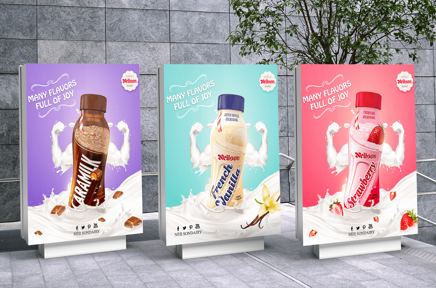 Facebook Posts Food  Health INSTAGRAM STORIE milk milkshake photoshop social media سوشيال ميديا فوتوشوب