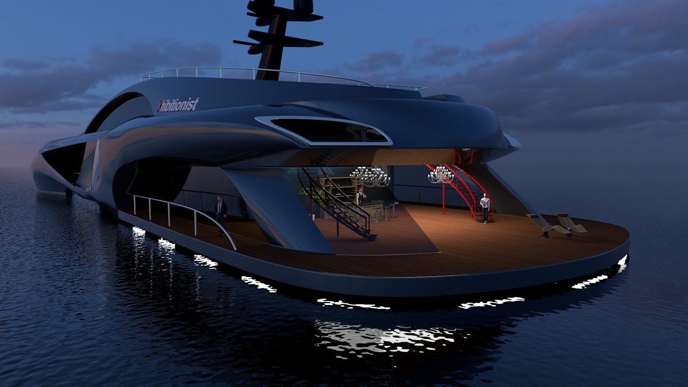 boat yacht luxury CGI