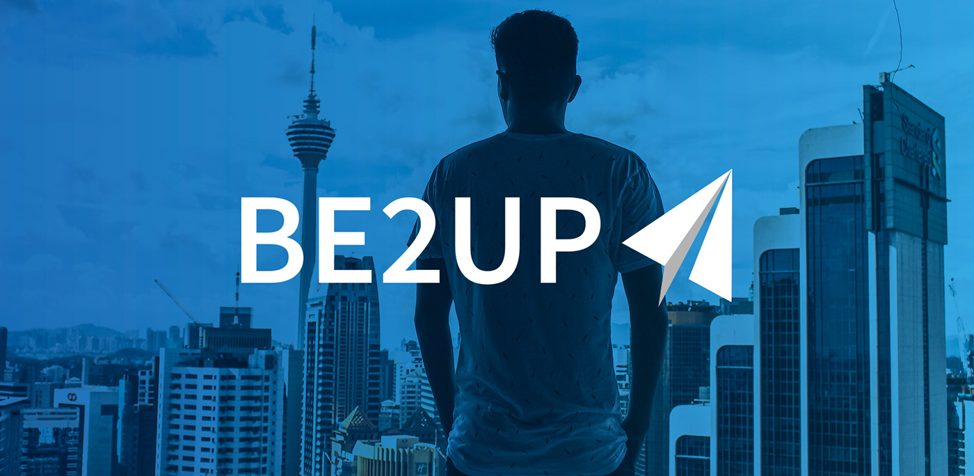 be2up identidade ux Responsive site marketing   visual blue White marca