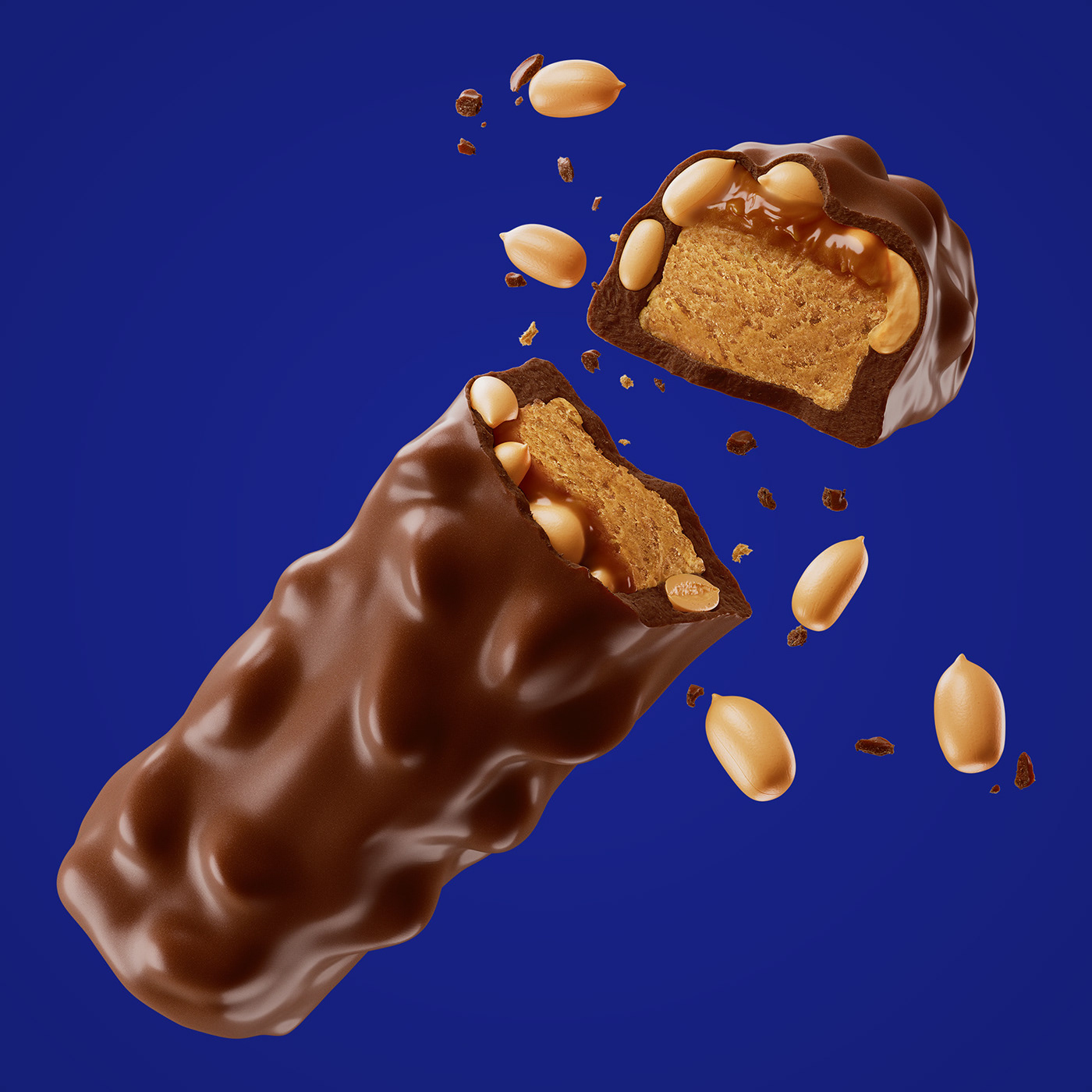 chocolate bar caramel peanuts snack thiago Christo sweet dessert