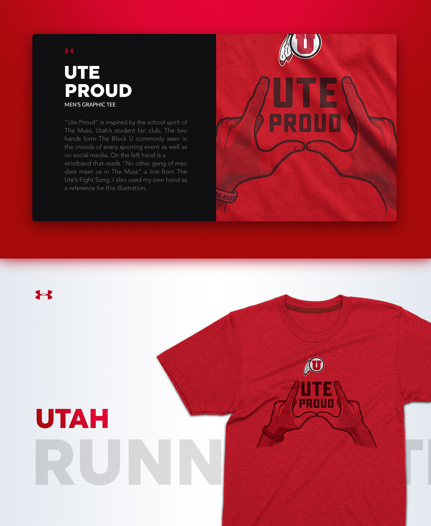 Under Armour Nike adidas utah utes college basketball football apparel T Shirt HAND LETTERING vintage indian native american sports