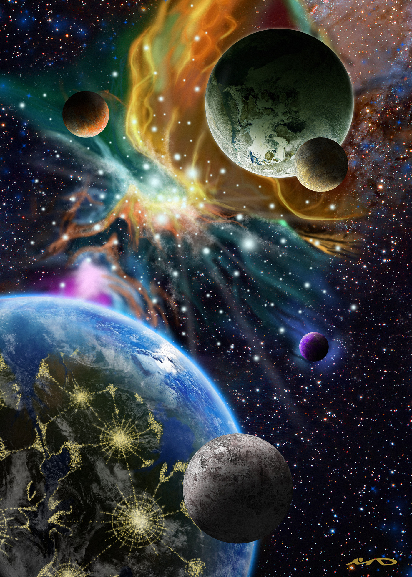 Space  spaceart universeart Planets Digital Art  galaxy nebula cosmos Cosmos Art Galaxie