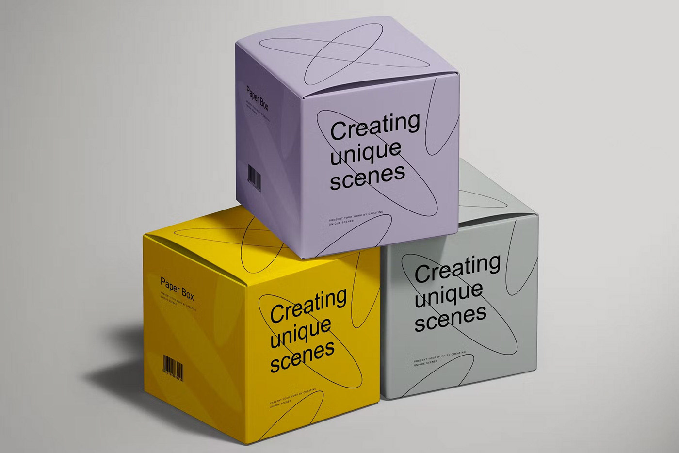 box Isometric Mockup Pack package package design  Packaging packaging design product product design 
