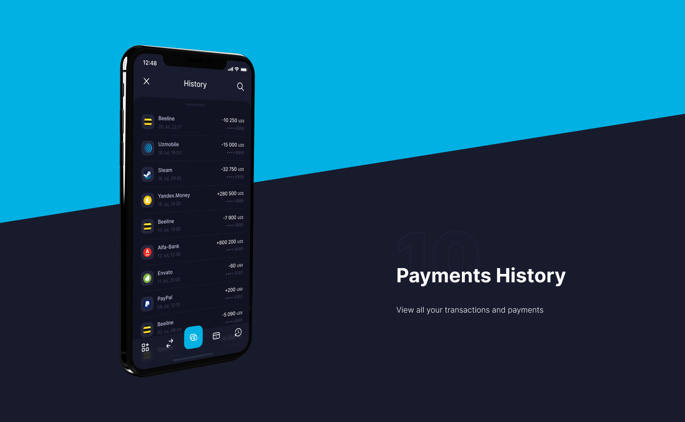 banking Click finance app Mobile app mobile banking redesign UI/UX user intarface wallet app