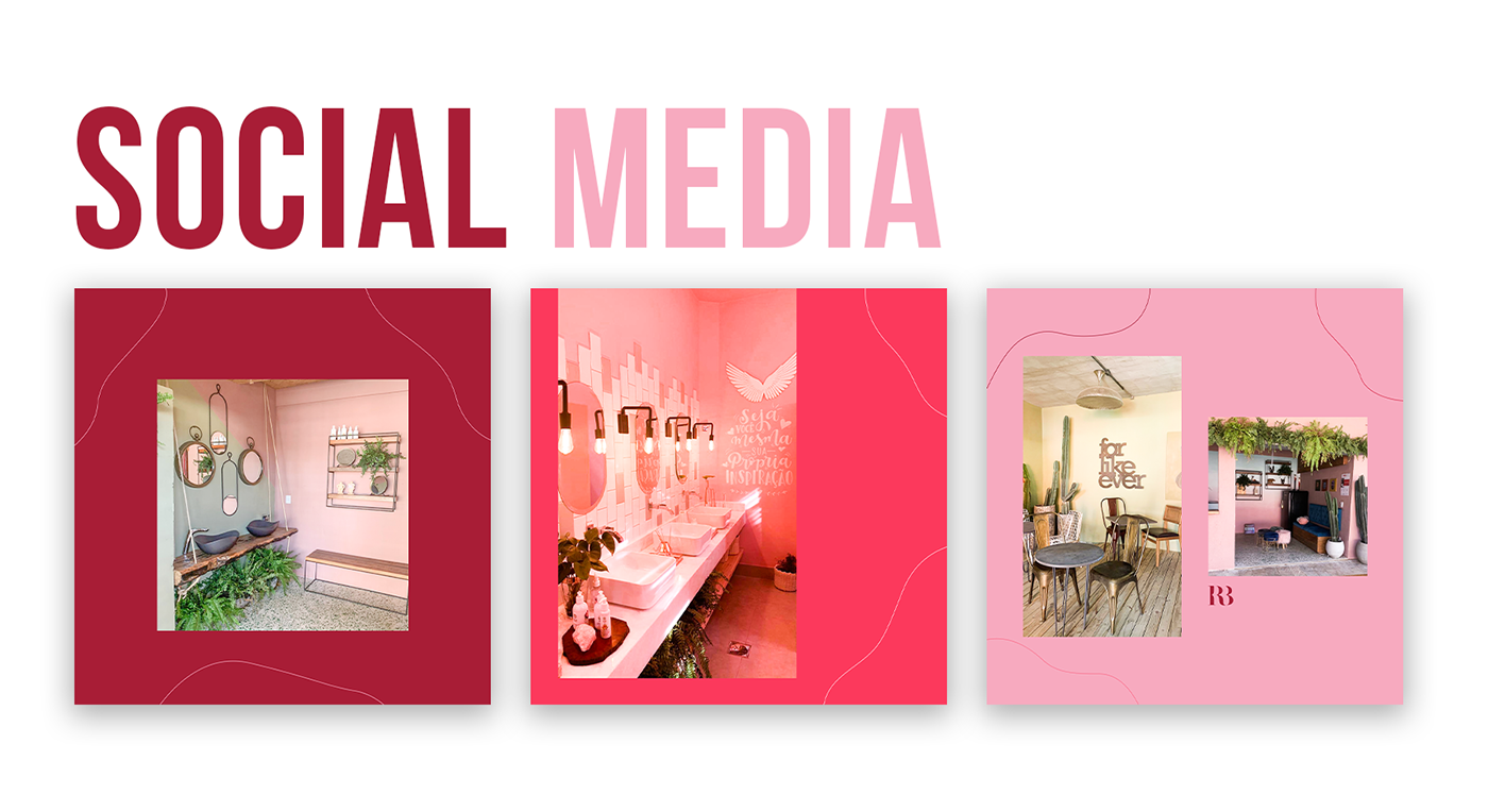 branding  logo Color Palet  social media Mockup pink