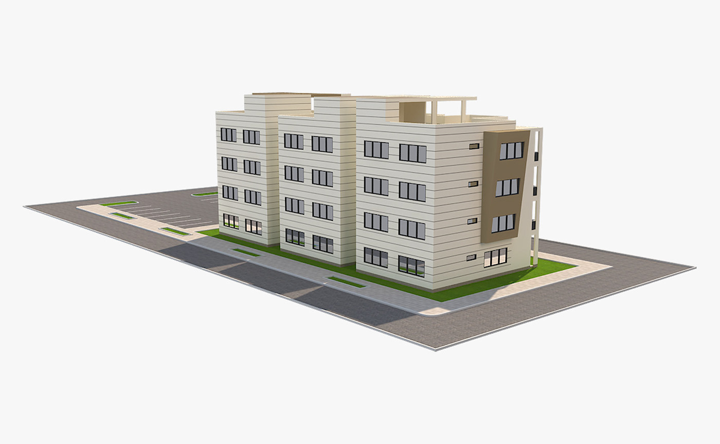 3D building fh3d house