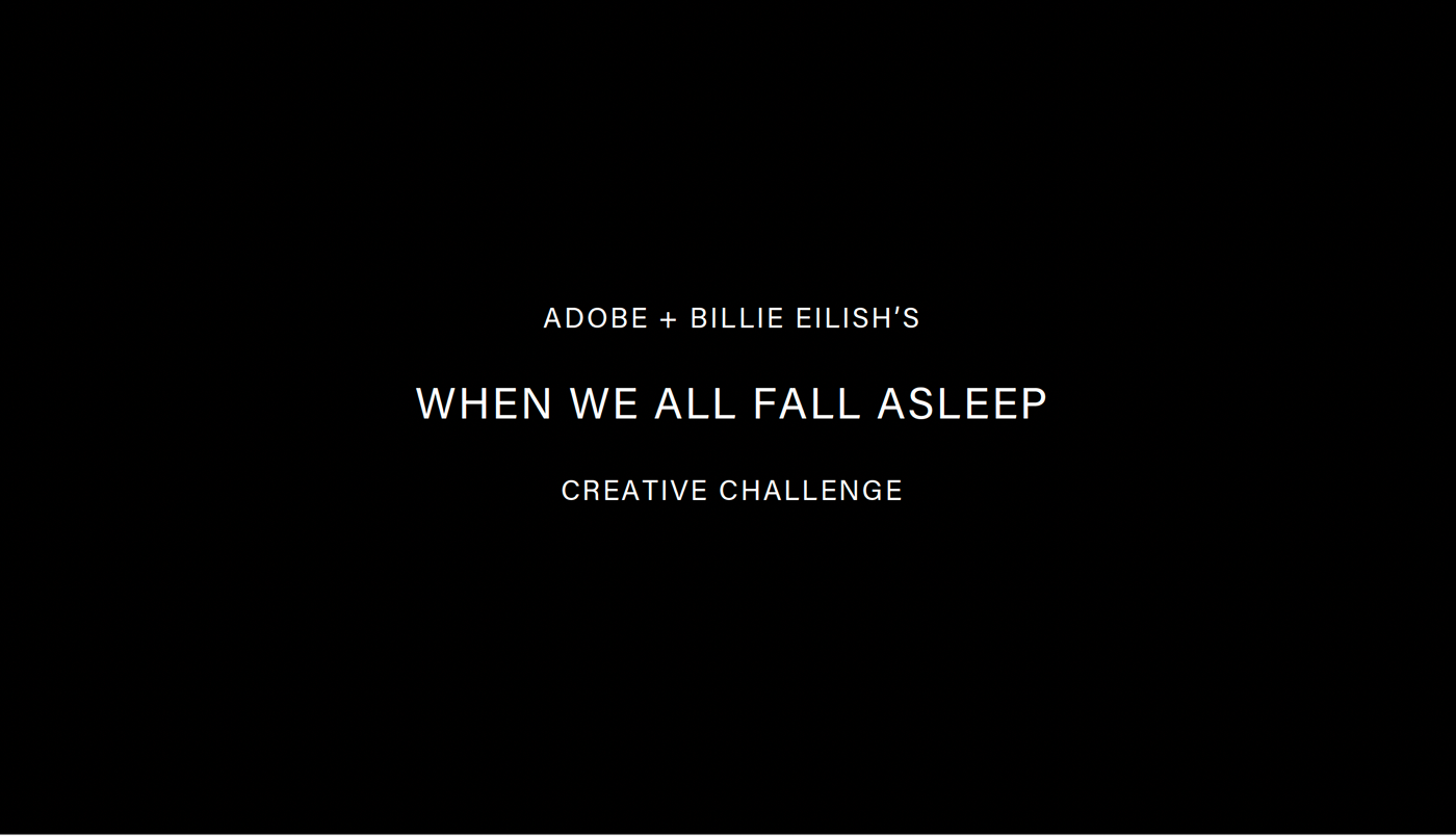 design album cover music поп graphic design  visual identity Billie Eilish when we fall asleep
