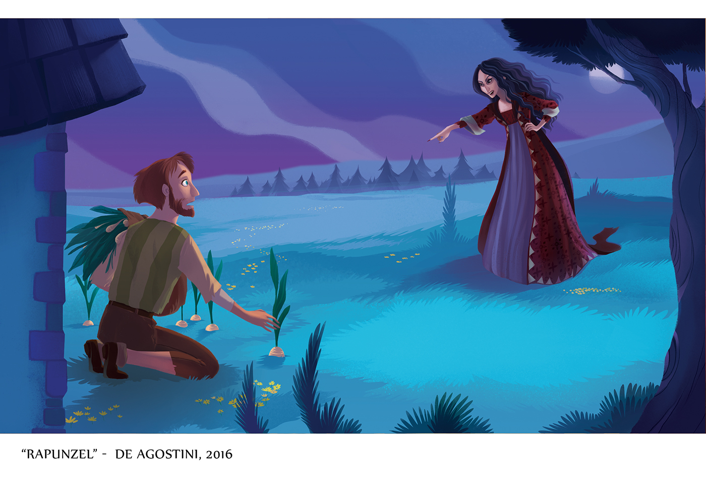 rapunzel fairytales ILLUSTRATION  children's book Illustrator Picture book classic tale grimms Princess digital