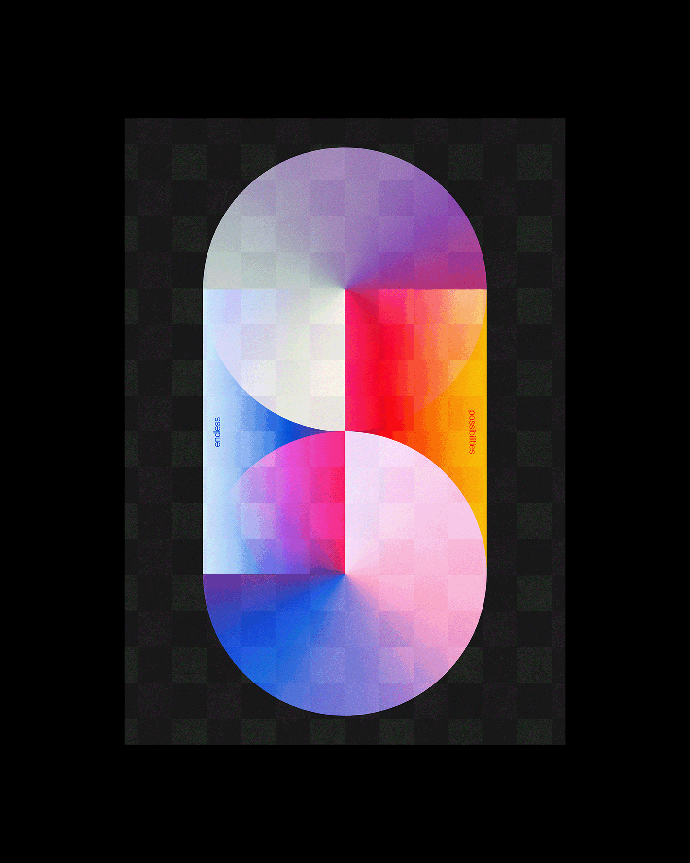 abstract colorful Digital Art  geometric gradient minimal modern print typography   wallpaper