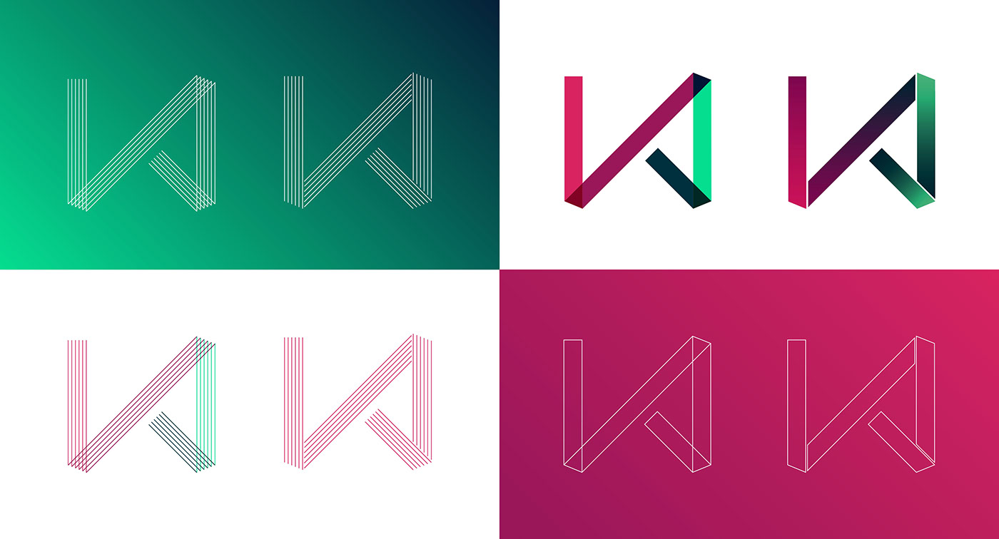logo concept design Kanika graphic logo process minimalist geometric