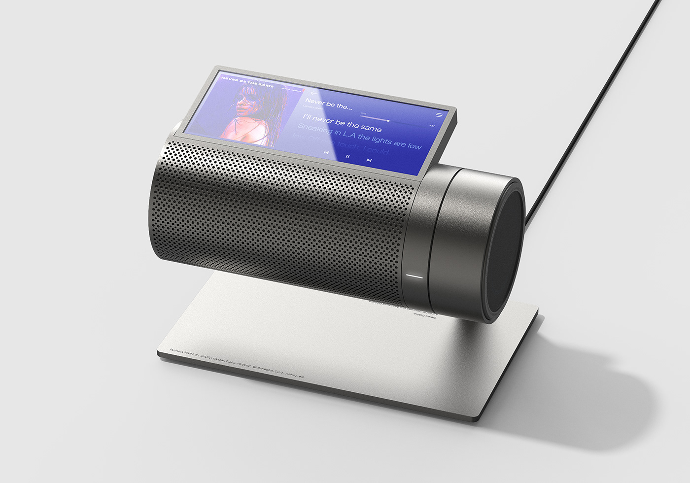 design 3D speaker product designer designstudio Audio 3d modeling product design  industrial design 