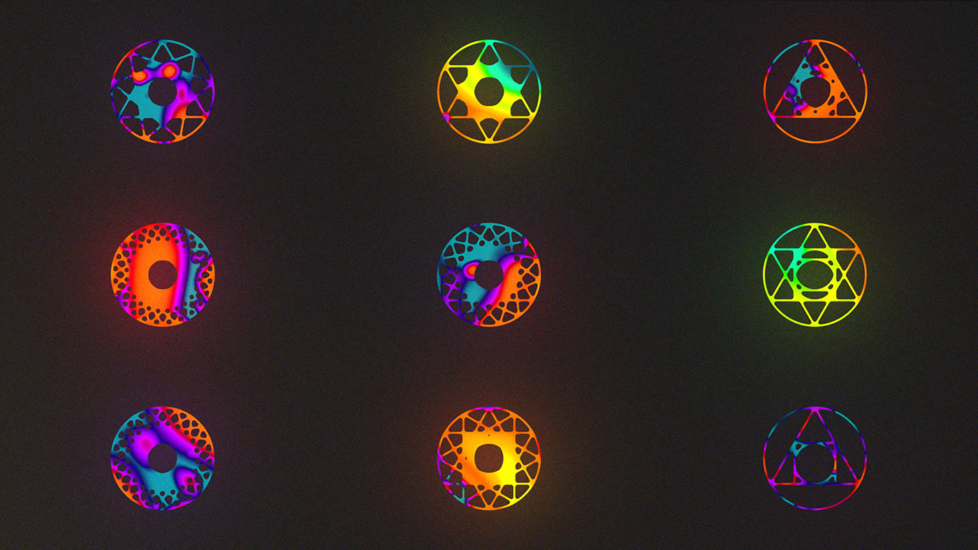 orb sphere future present past neon color energy healing Momentum