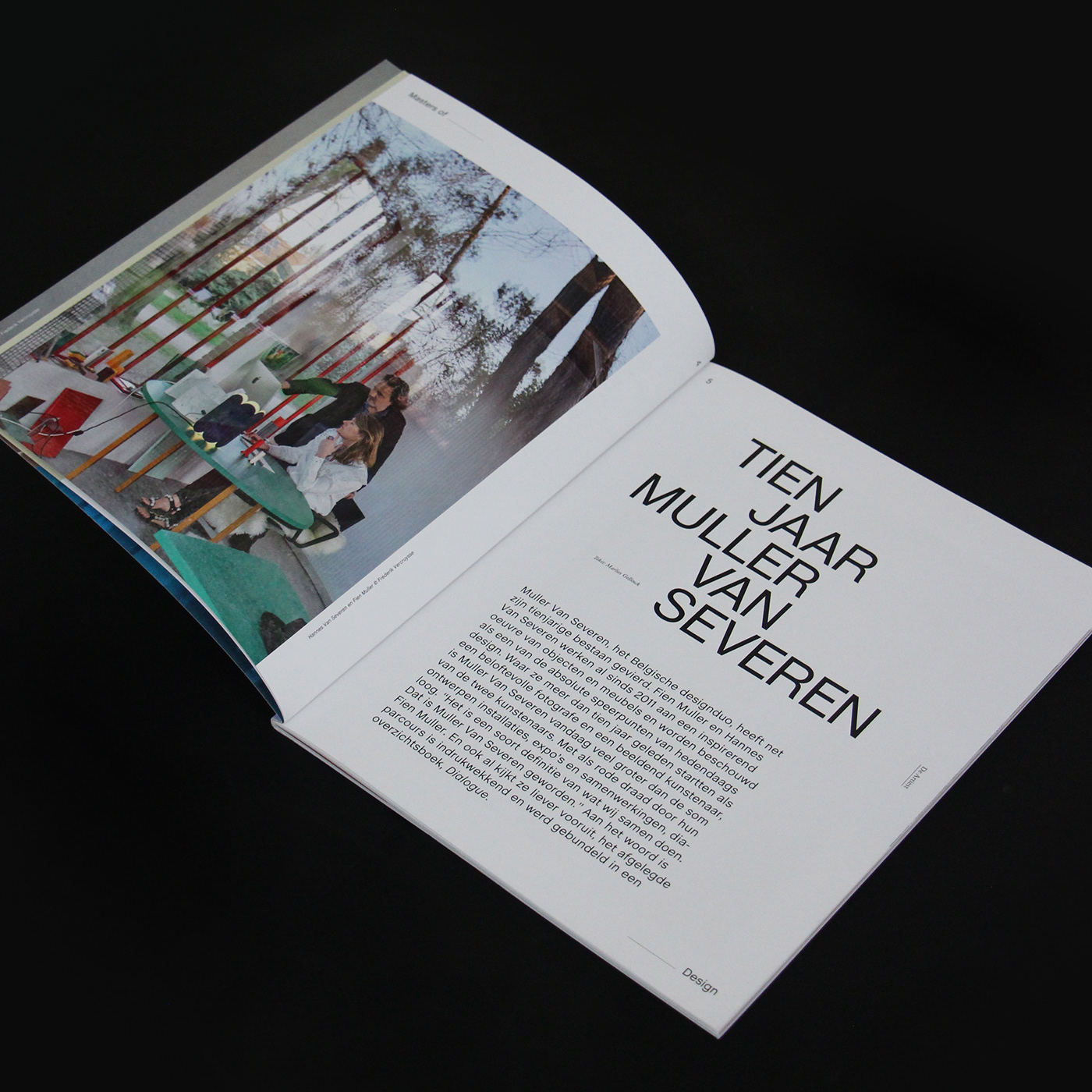 editorial design  Magazine design masters of magazine Muller Van Severen
