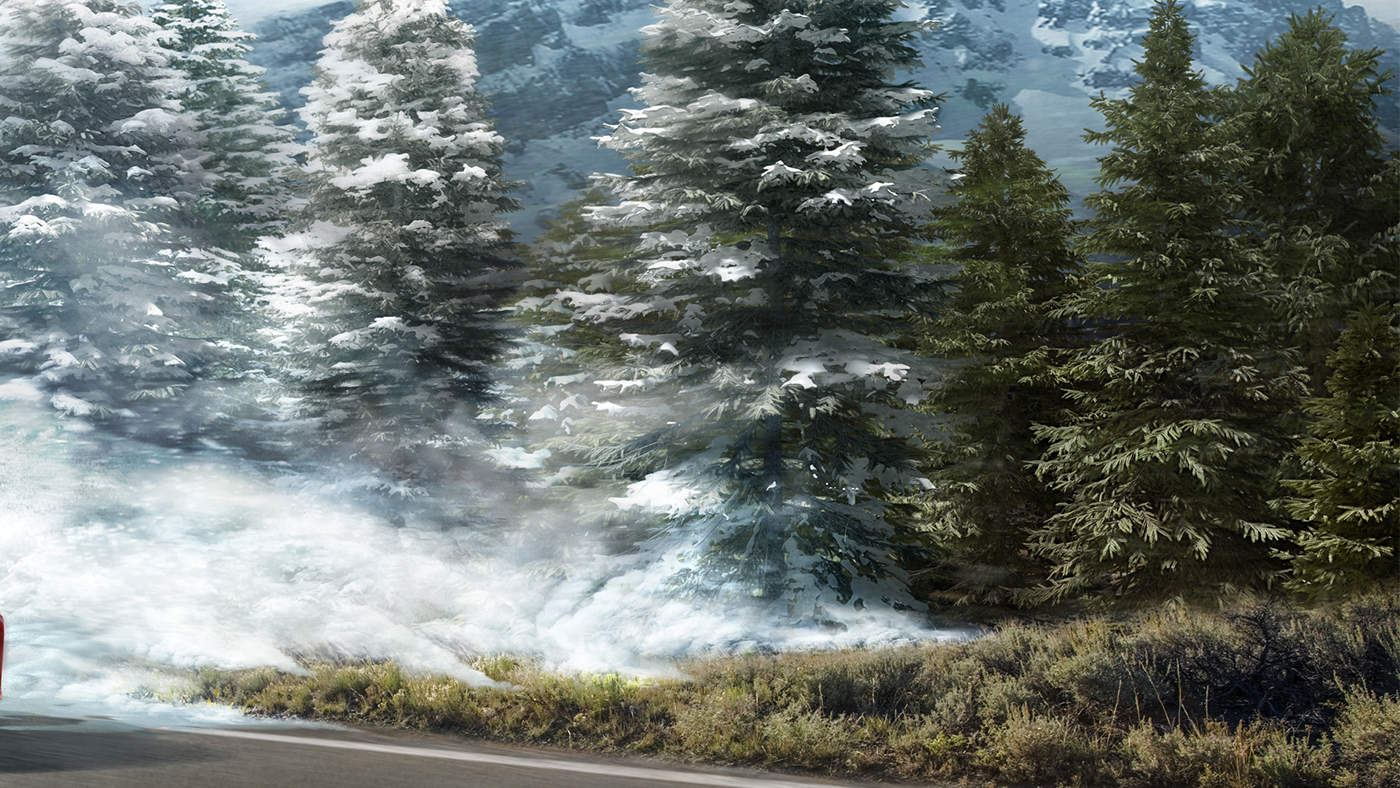 Audi CGI winter Sales Event billboard