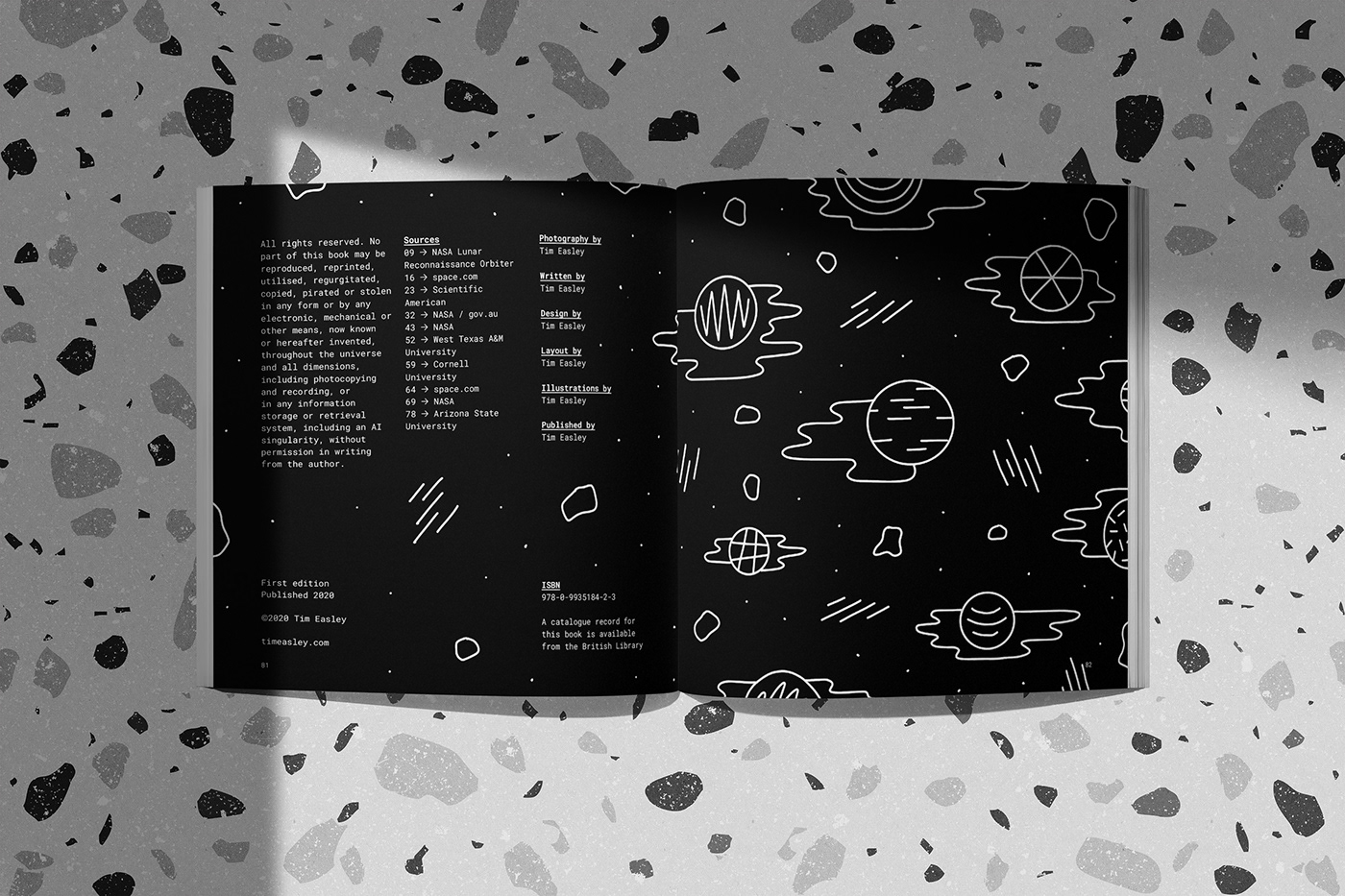 astrophotography book book design book illustration ILLUSTRATION  Photography  photography book Product Photography