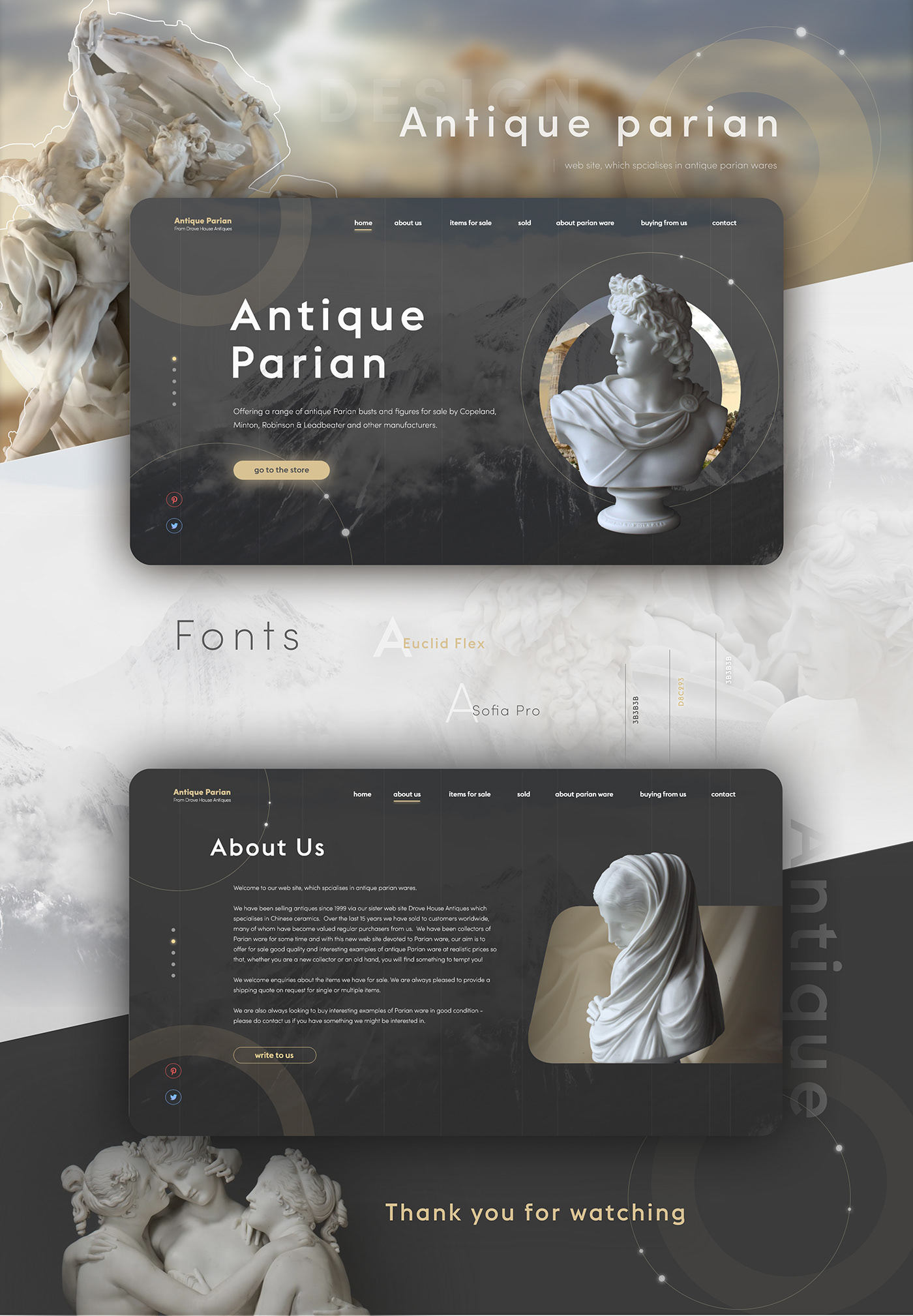 design graphic design portfolio Web Design  antique