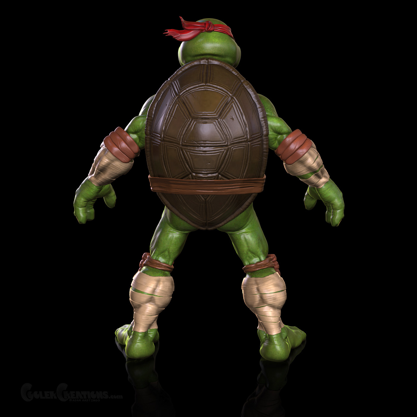 TMNT Turtle ninja rain 3dmodel Sculpt raphael Leonardo Donatello michaelangelo