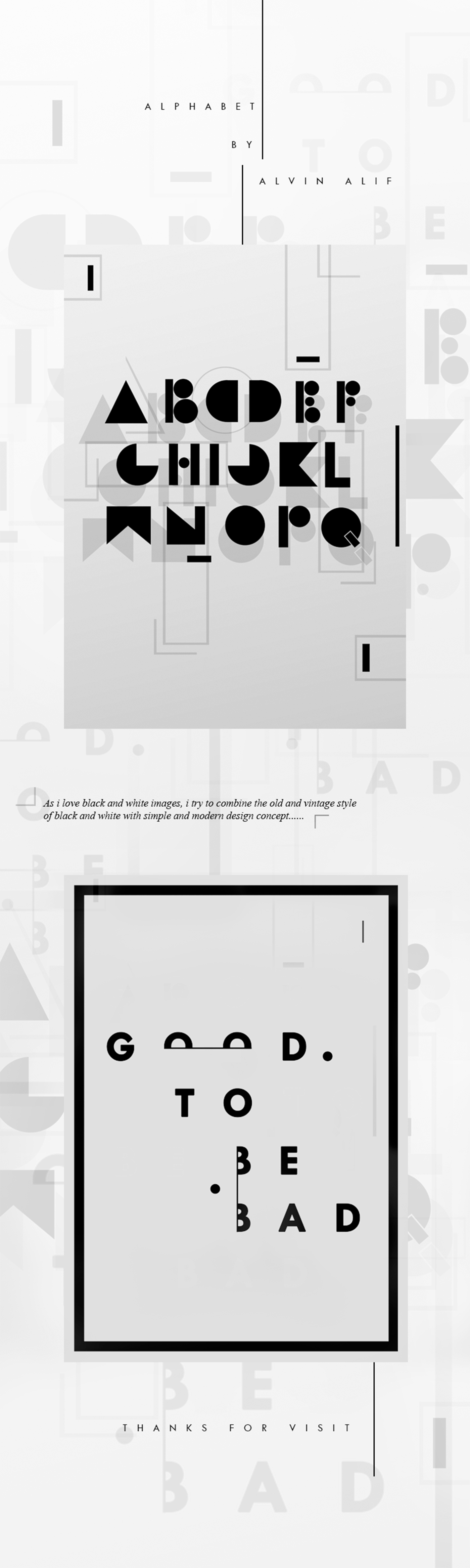 font alphabet simple modern design poster graphic