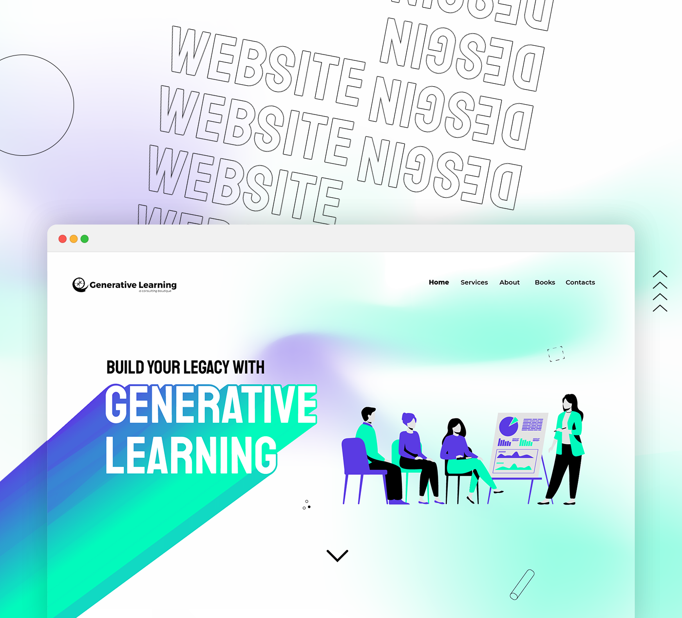 gradient gradient webdesign Gradient website illustrated website ILLUSTRATION  learning training website Web Webdesign Website Design