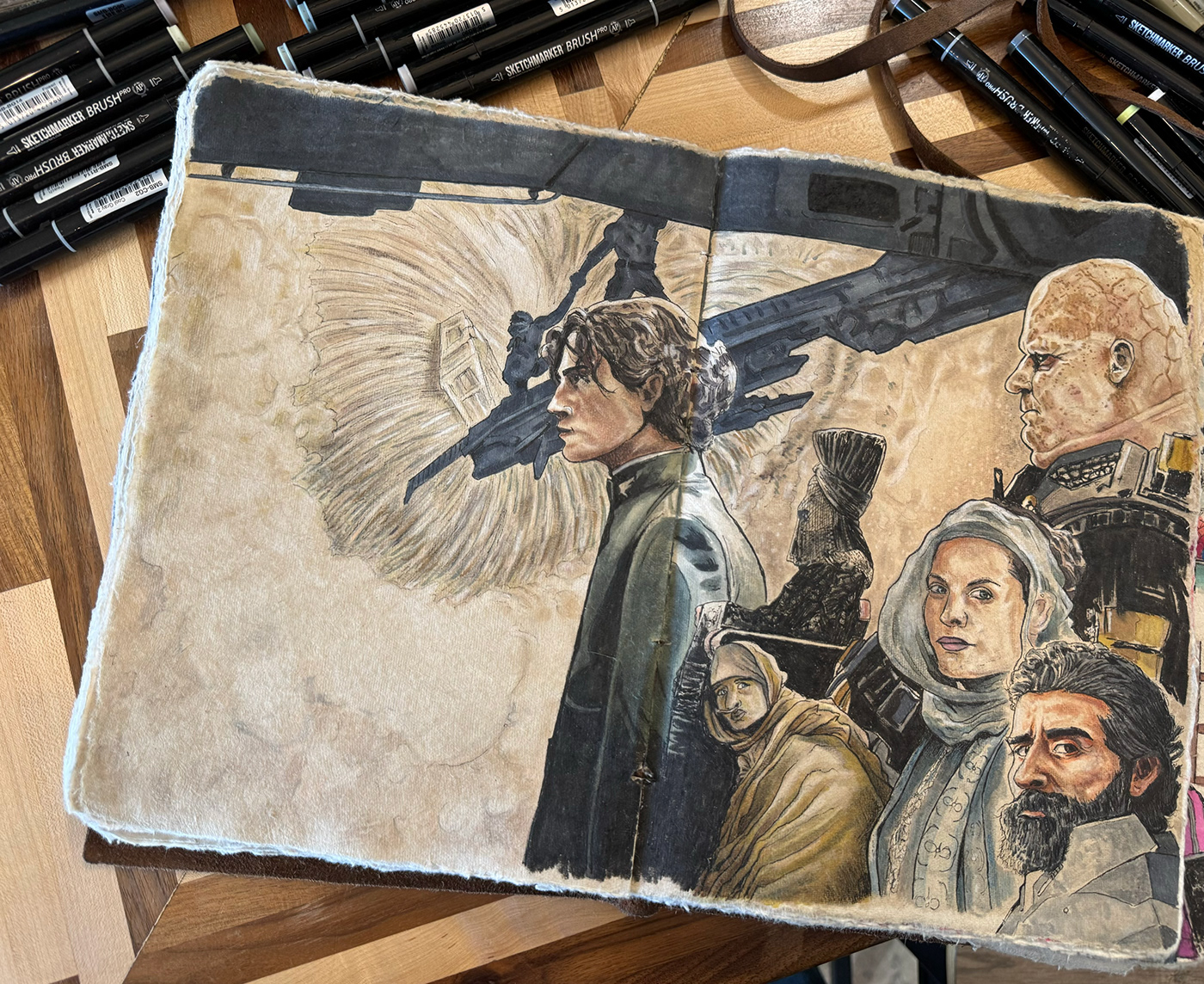 dune sketch Movies painting   ILLUSTRATION 