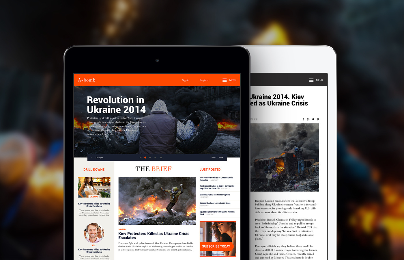 template Theme news Blog magazine wordpress Abomb Webdesign Responsive site hz Web newspaper