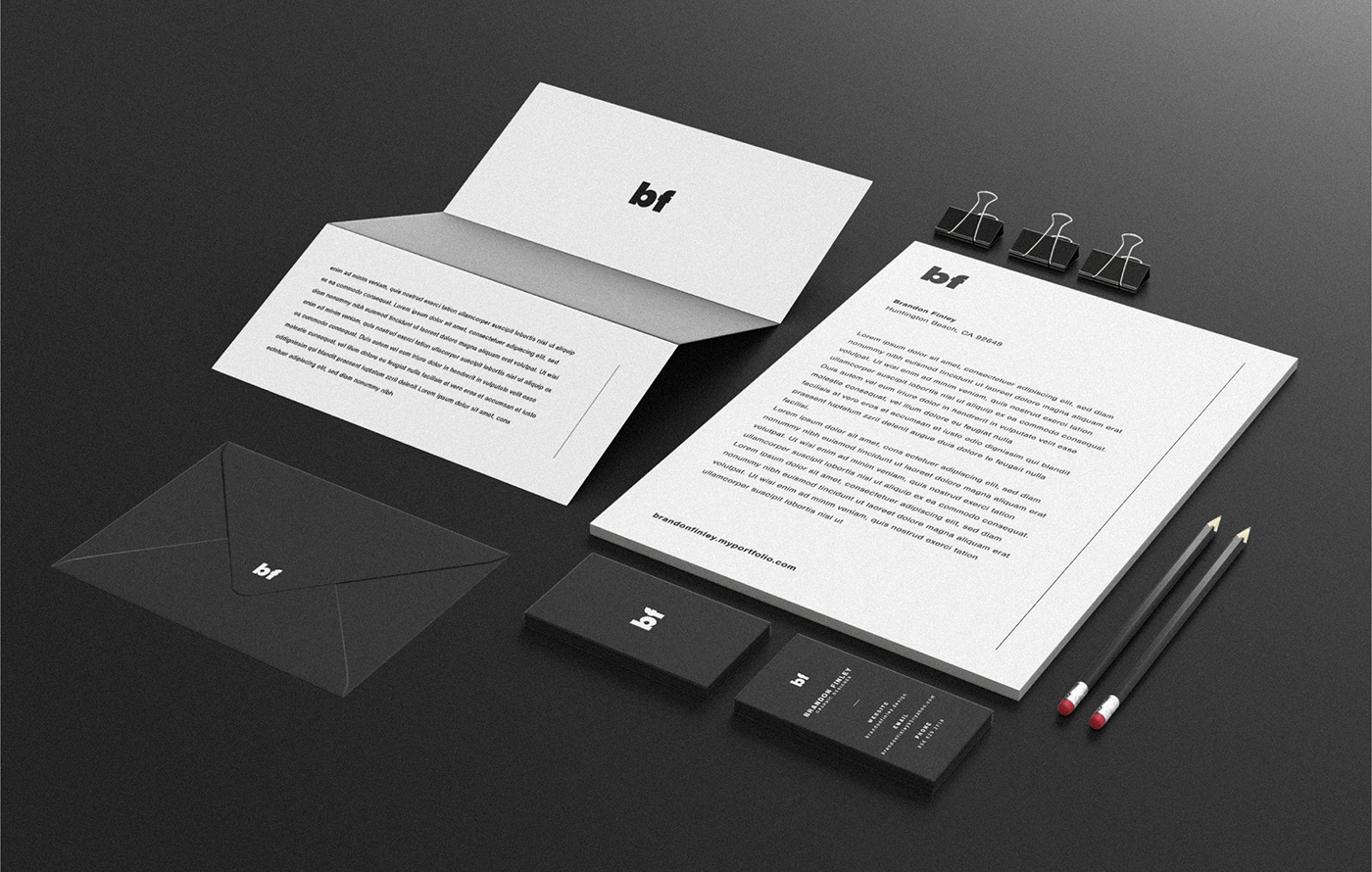 personal branding  identity mockups typography   business card simplicity simple personal logo logo