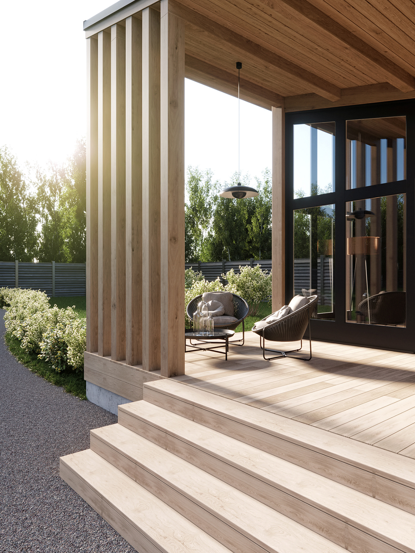 corona render  corona renderer design forest house Interior interior design  Minimalism Render woods