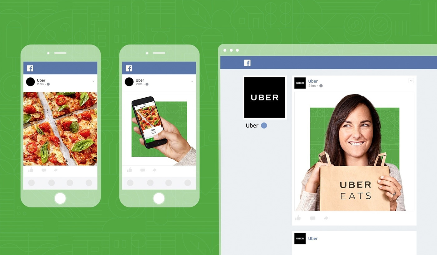 Uber eats integrated EMEA campaign OOH social digital feeling Food 